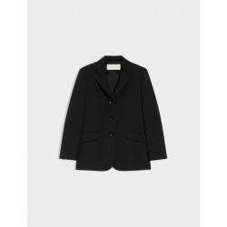 Blazer sfiancato nero vista anteriore