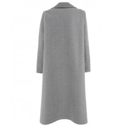 Cappotto ampia grigio vista posteriore