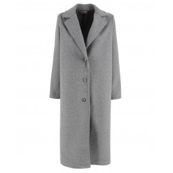 Cappotto ampia grigio vista anteriore