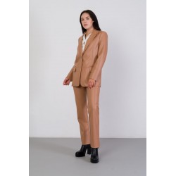 Blazer Ecopelle Camel vista completo