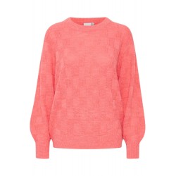 Pull in Lana Mujer rosa coral vista anteriore